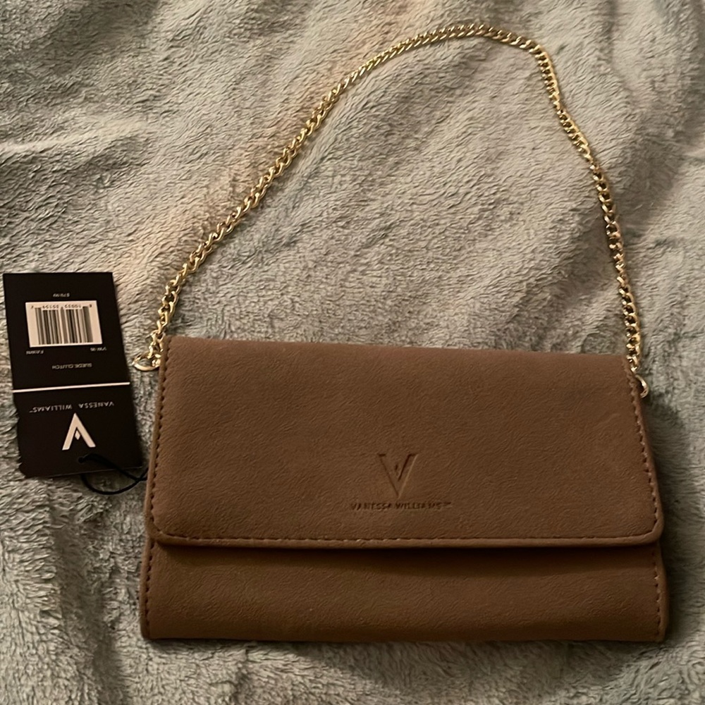 Vanessa Williams Suede Clutch